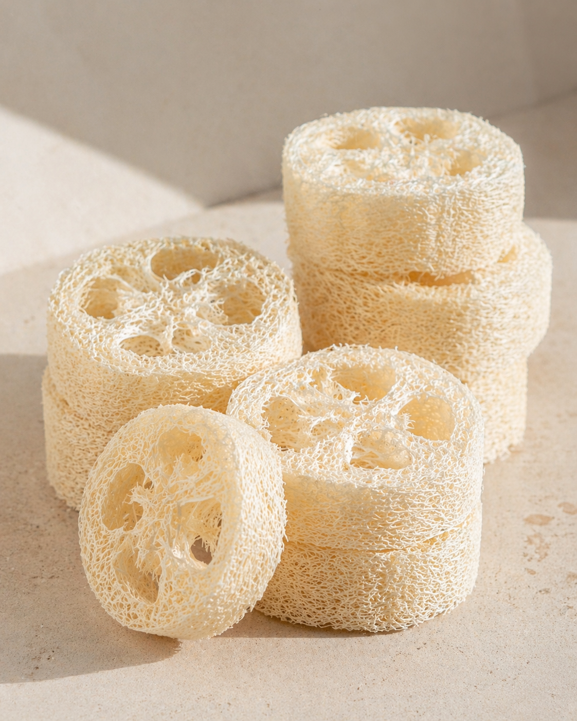 Natural Loofah Round