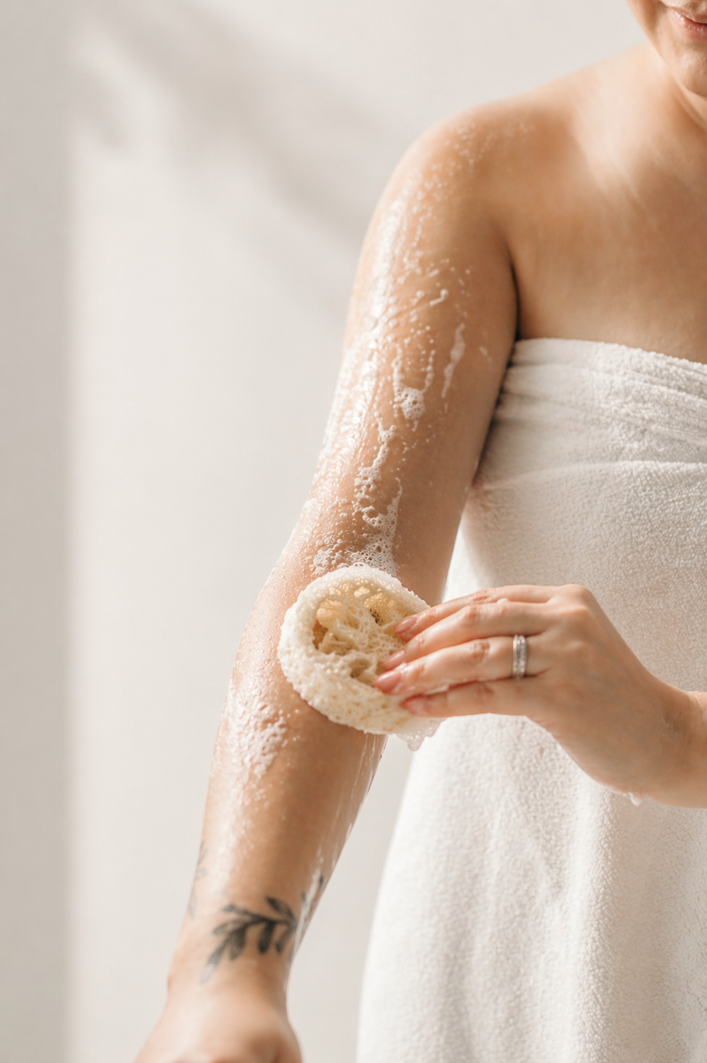 Natural Loofah Round